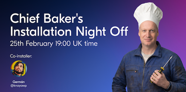 Post: Chief Baker's Installation Night Off