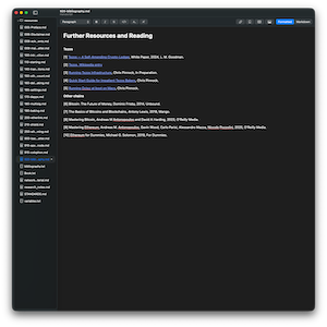 Post: Markup - variables and bibliography