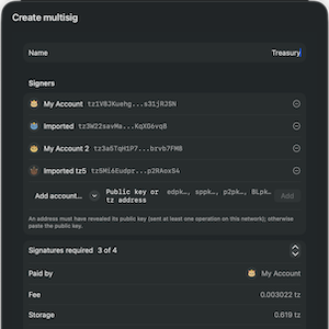 Post: Signet 3 - Multisig wallets
